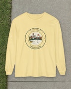 City Golf Long Sleeve Tee in Butter, styled