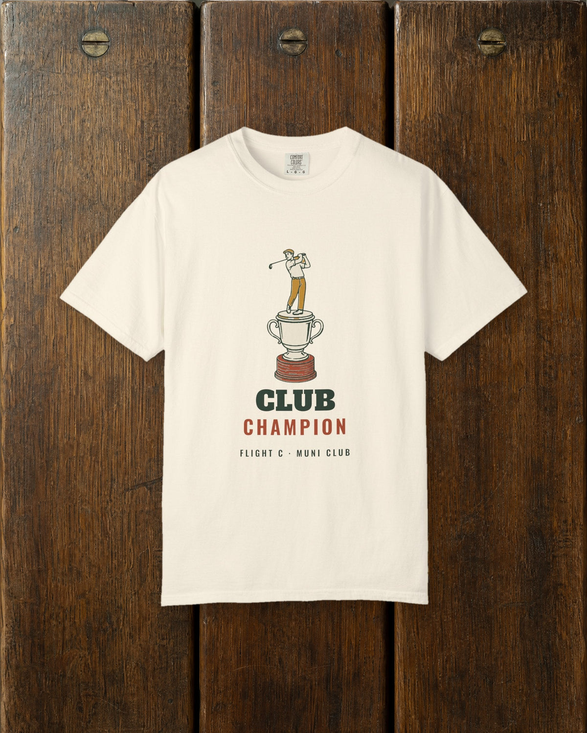 Club Champion Tee in Ivory, styled