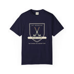 Muni Club Crest Tee in True Navy, front view