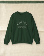 Muni Club Crewneck in Forest Green, styled