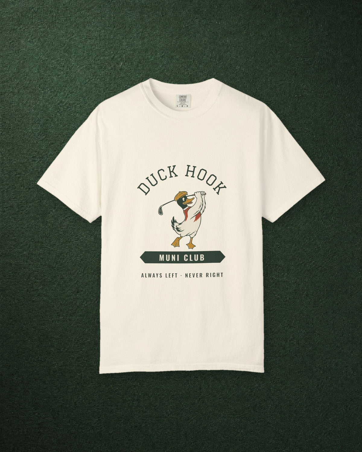 Duck Hook Tee in Ivory, styled