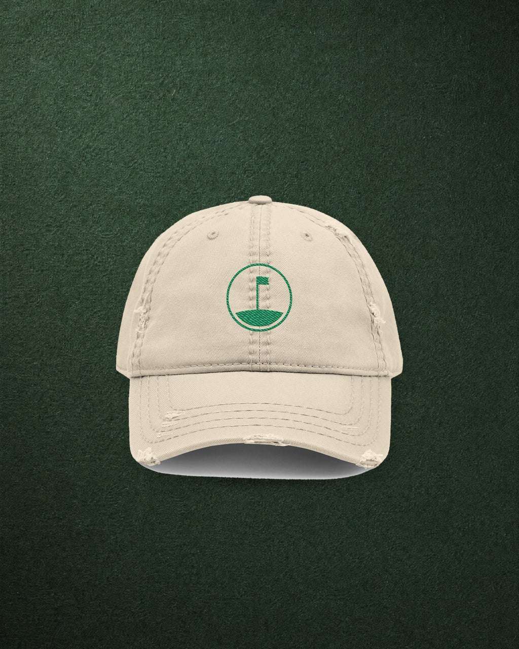 Flag on the Green Dad Hat in Khaki, styled