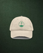Flag on the Green Dad Hat in Khaki, styled