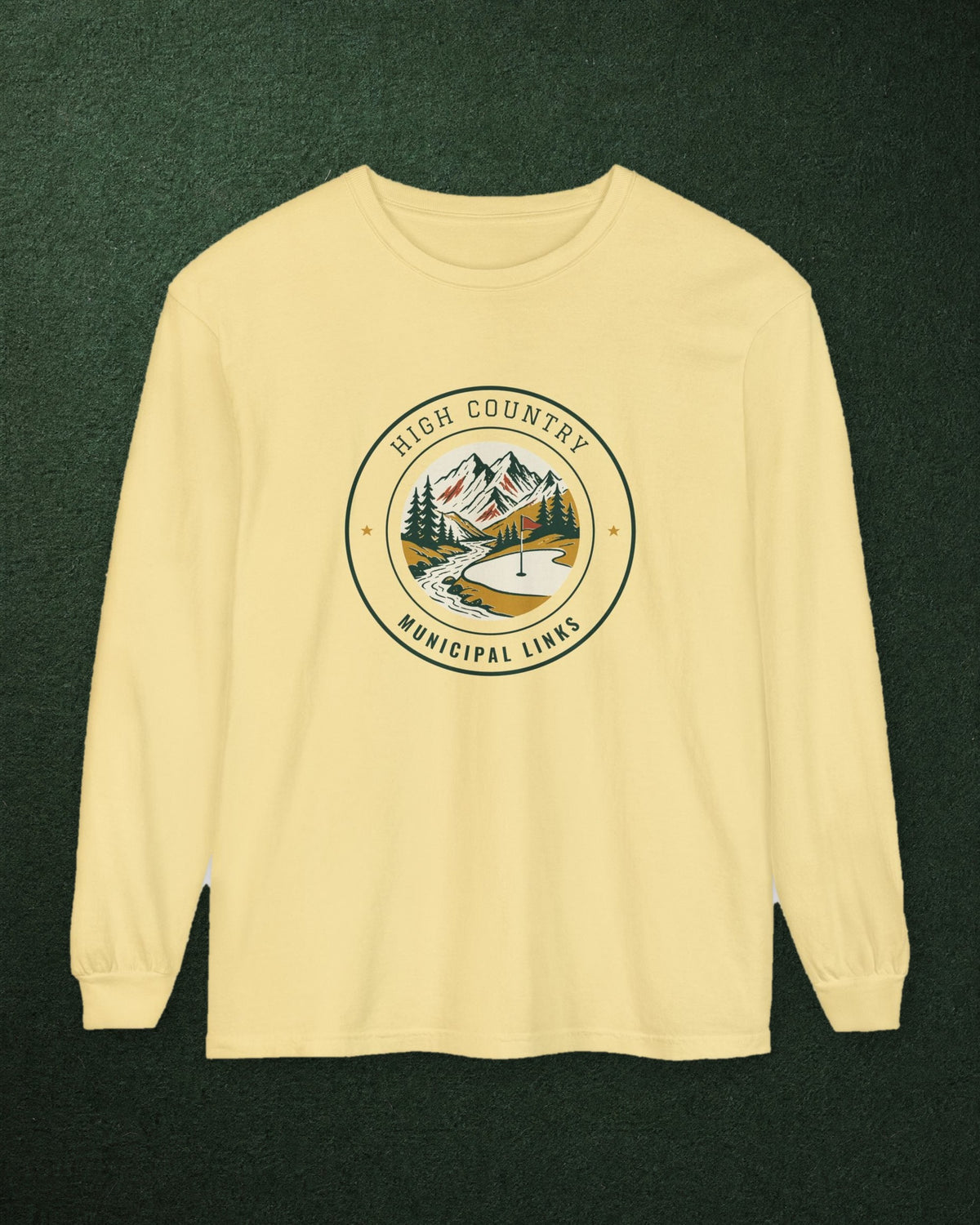 High Country Long Sleeve Tee in Butter, styled