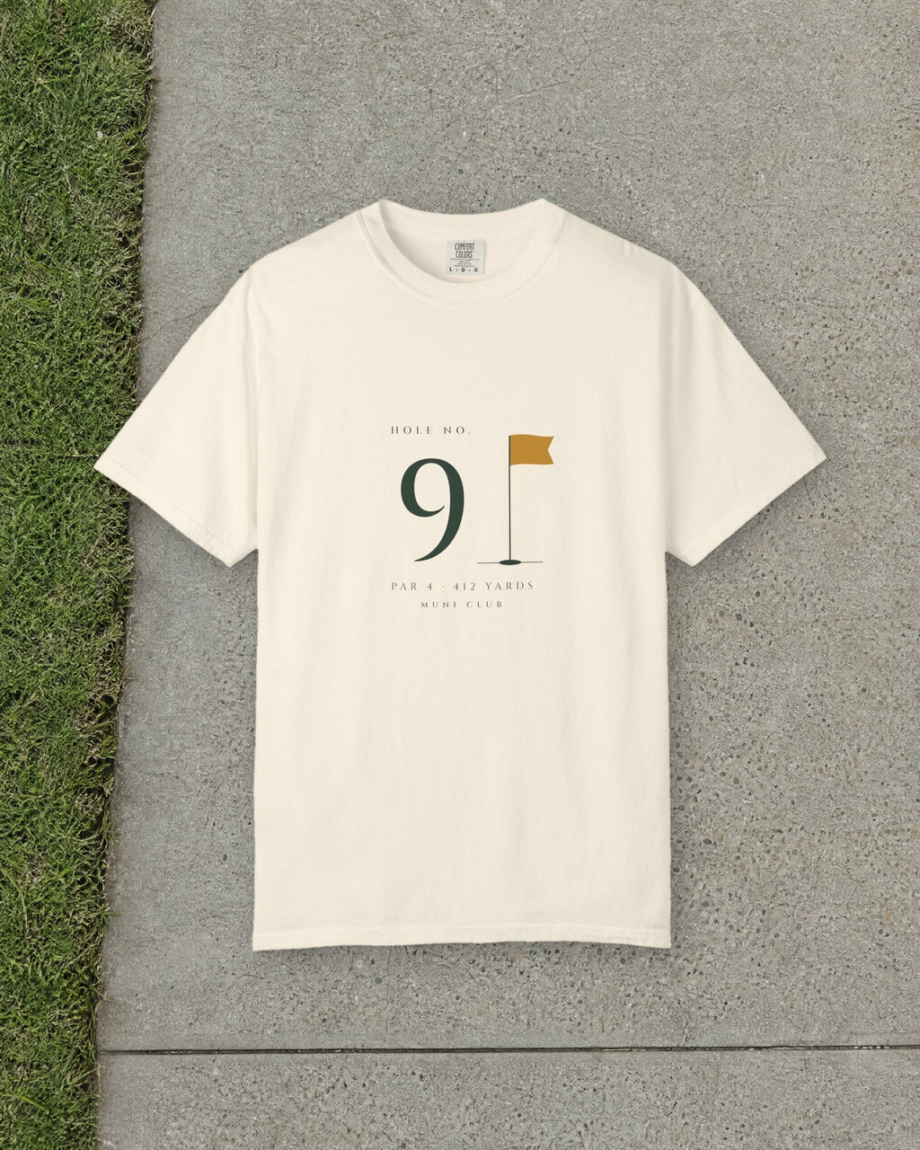 No. 9 Tee in Ivory, styled