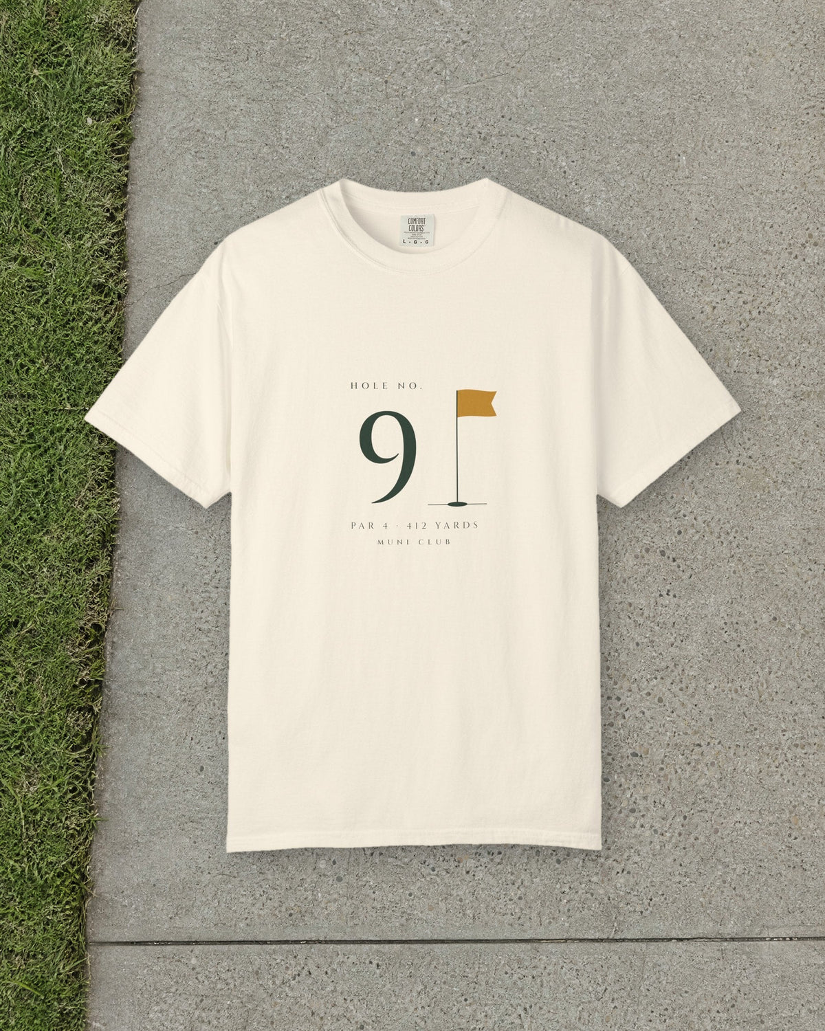 No. 9 Tee in Ivory, styled