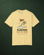 Into the Wind Tee in Butter, styled