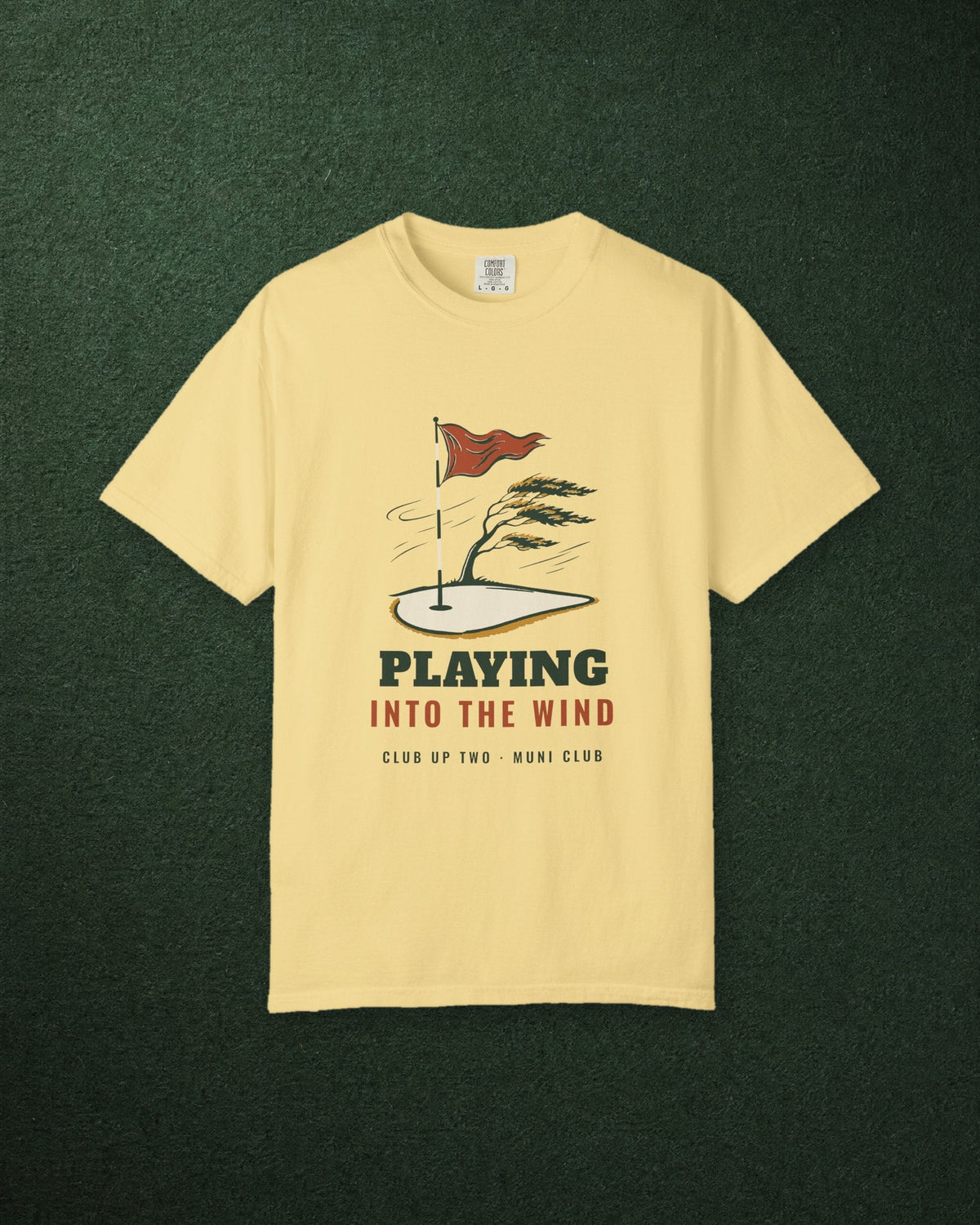 Into the Wind Tee in Butter, styled