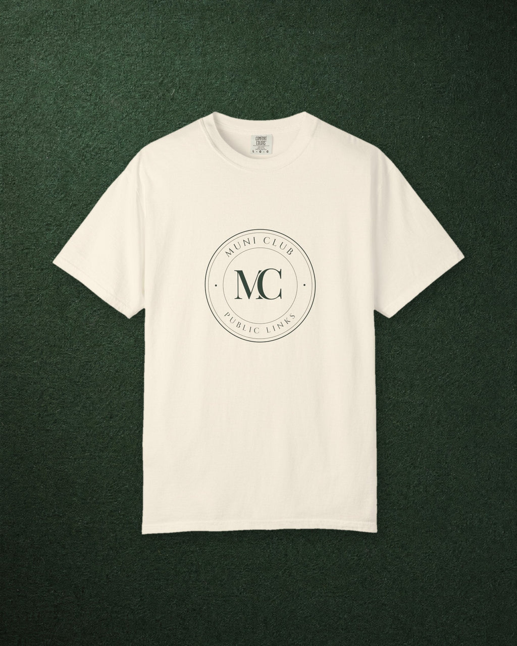 MC Monogram Crest Tee in Ivory, styled