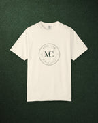 MC Monogram Crest Tee in Ivory, styled