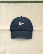 MC Pennant Dad Hat in Dark Navy, styled