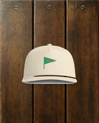 MC Pennant Rope Cap in Ivory, styled