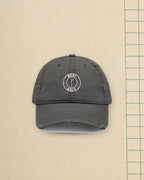 Muni Golf Seal Dad Hat in Charcoal Grey, styled
