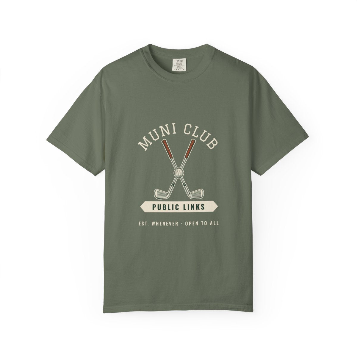 Muni Club Original Tee in Moss, front view