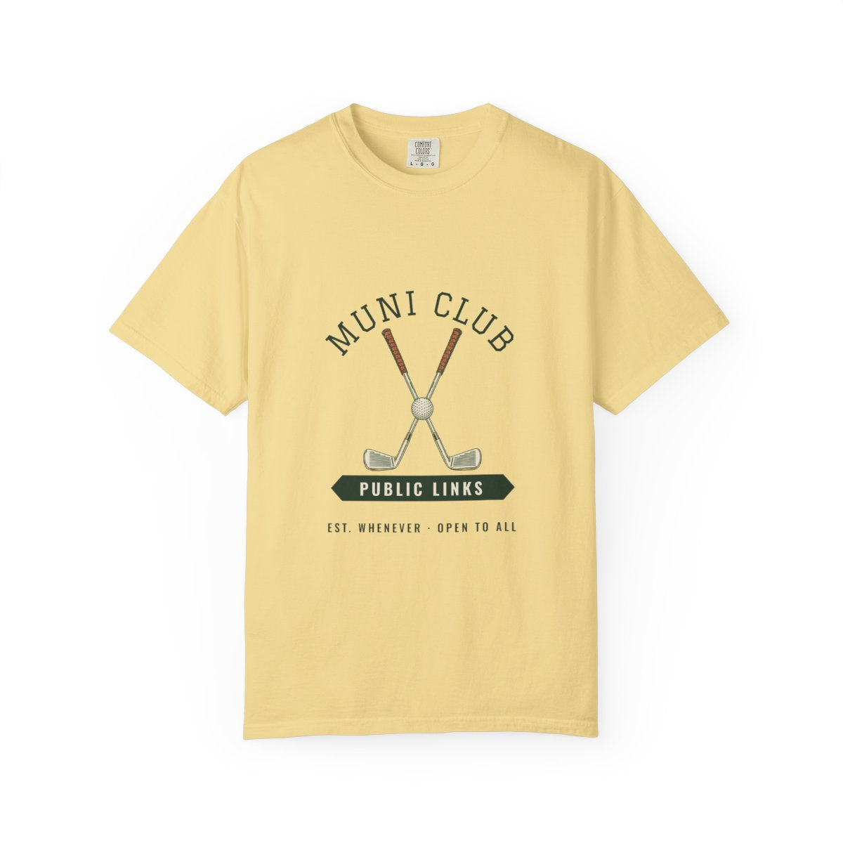 Muni Club Original Tee in Butter, front view