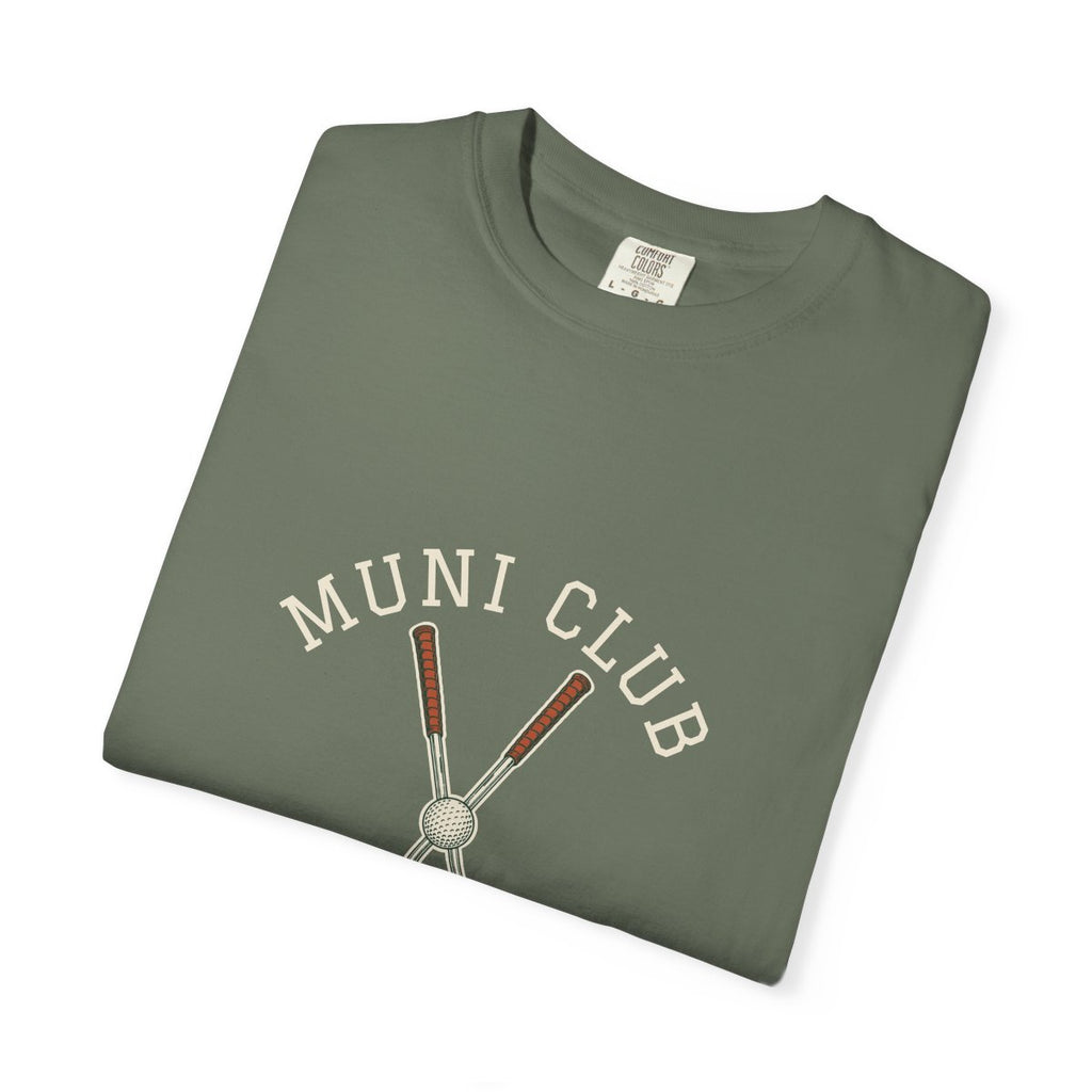 Muni Club Original Tee in Moss, folded