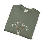 Muni Club Original Tee in Moss, folded
