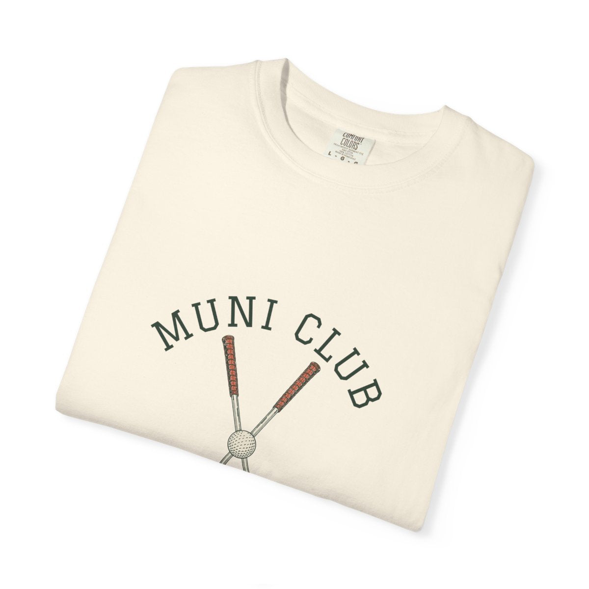 Muni Club Original Tee in Ivory, folded