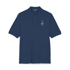 Muni Club Polo in Navy, embroidery close-up