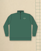 Public Links Arch Quarter-Zip in Alpine Green, styled