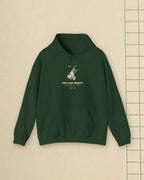 Pull Cart Society Hoodie in Forest Green, styled