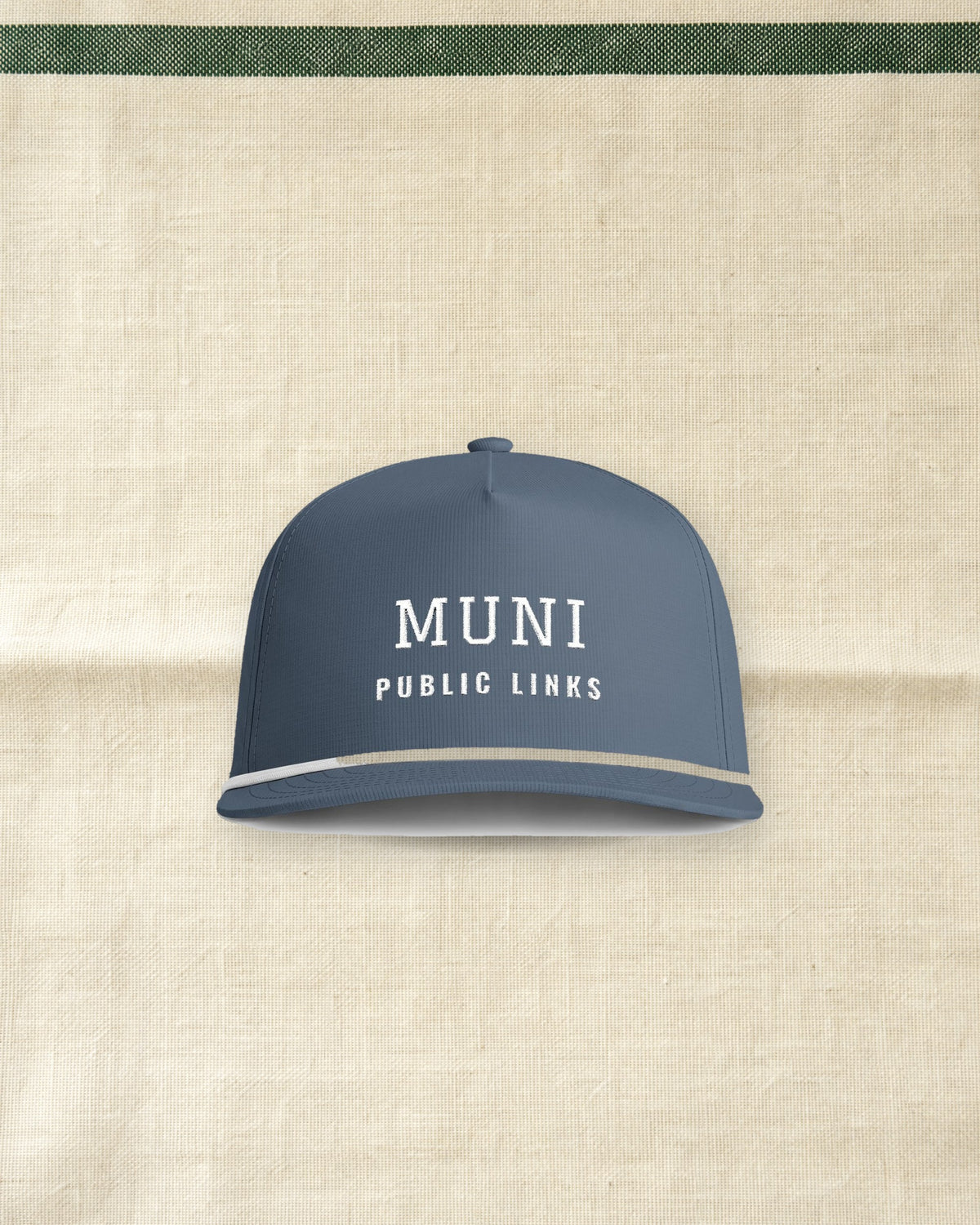 Muni Rope Cap in Blue Jean, styled