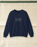 Scorecard Crewneck in Navy, styled