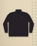 Seven Iron Quarter-Zip in Black, styled