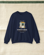Starter's Shack Crewneck in Navy, styled
