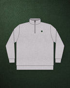 Tee & Ball Quarter-Zip in Grey Heather, styled