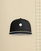 Tee & Ball Rope Cap in Black, styled