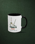 That's Good Mug in Black, styled