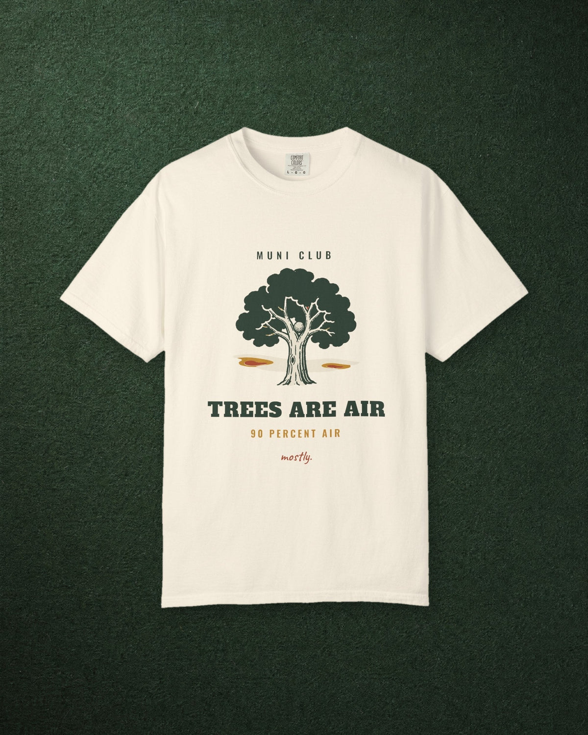 Trees Are Air Tee in Ivory, styled