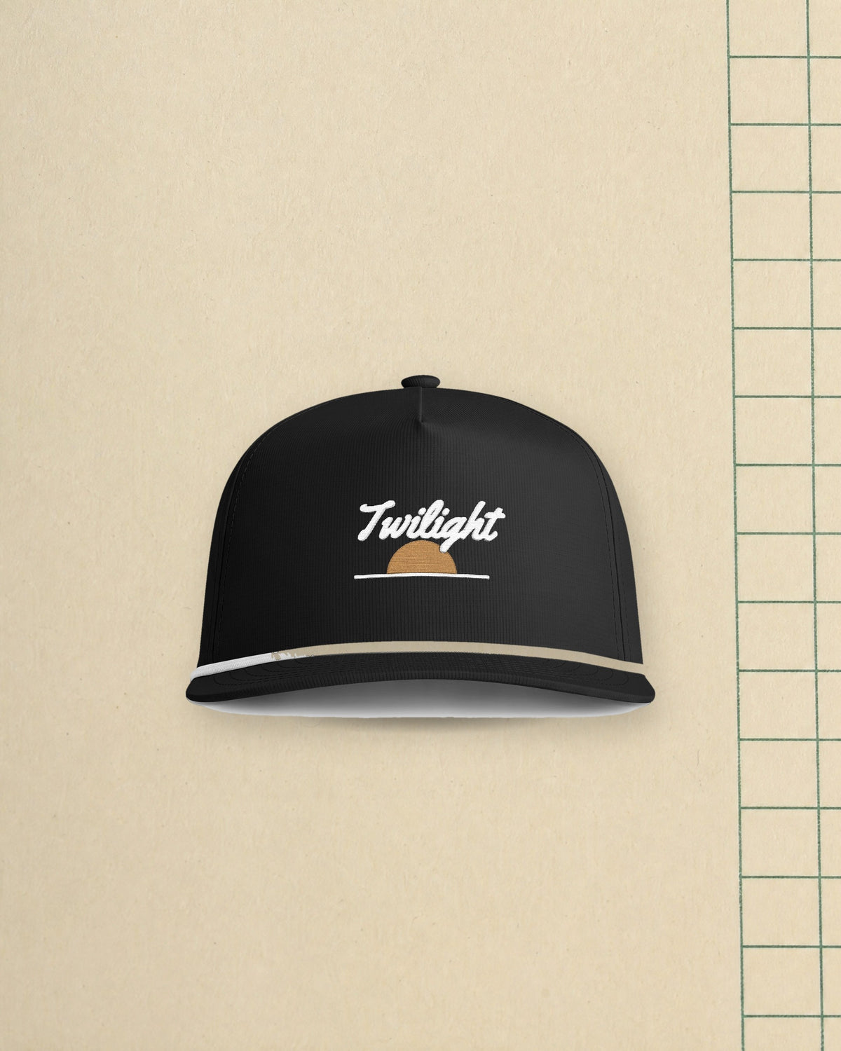 Twilight Rope Cap in Black, styled
