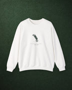 Walkers Welcome Crewneck in White, styled