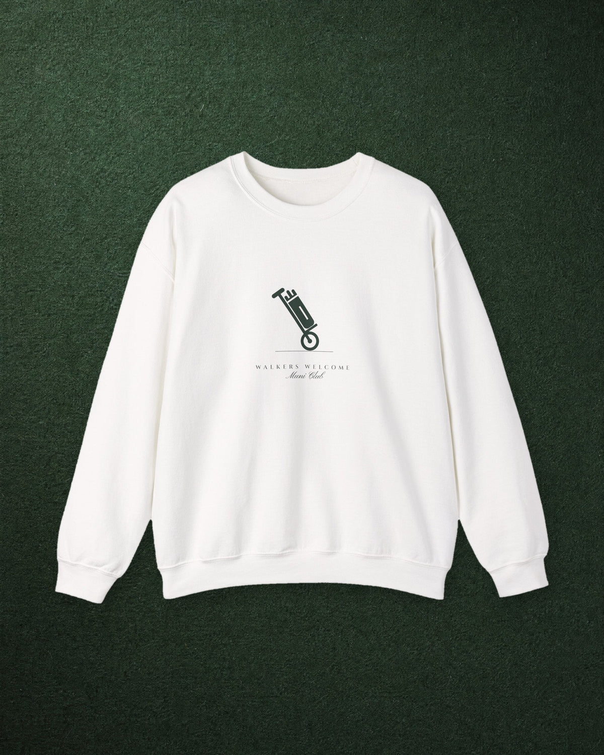 Walkers Welcome Crewneck in White, styled