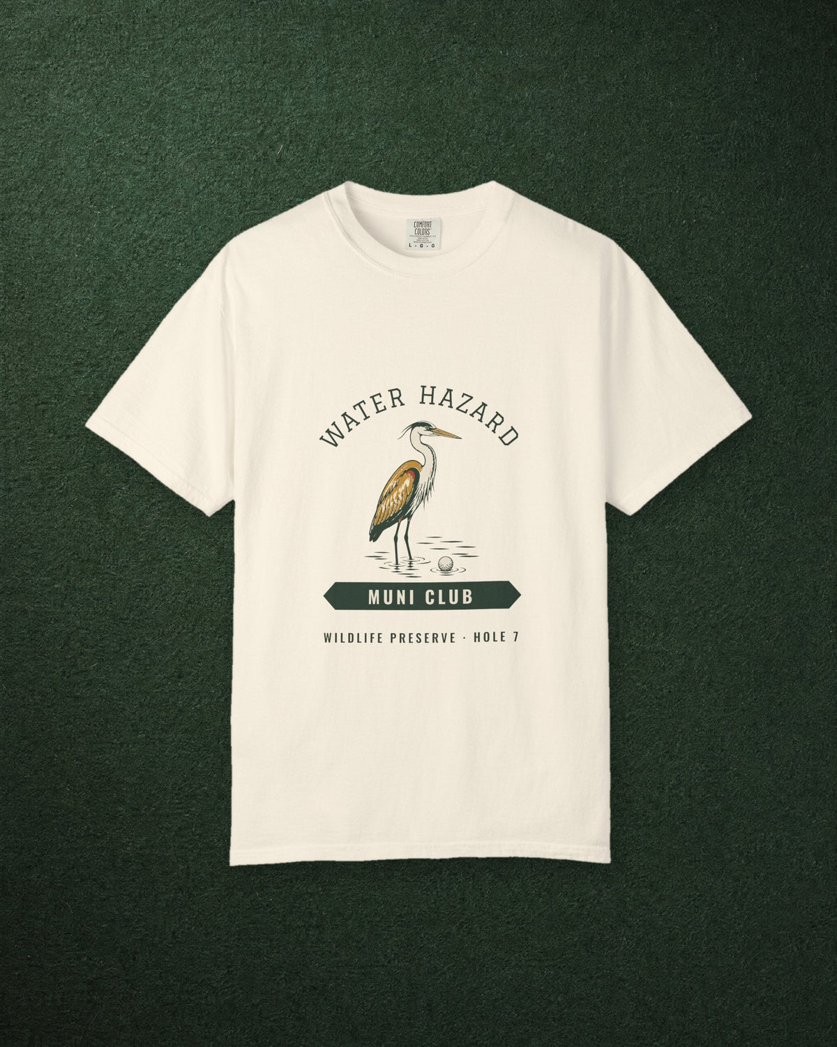 Water Hazard Tee in Ivory, styled