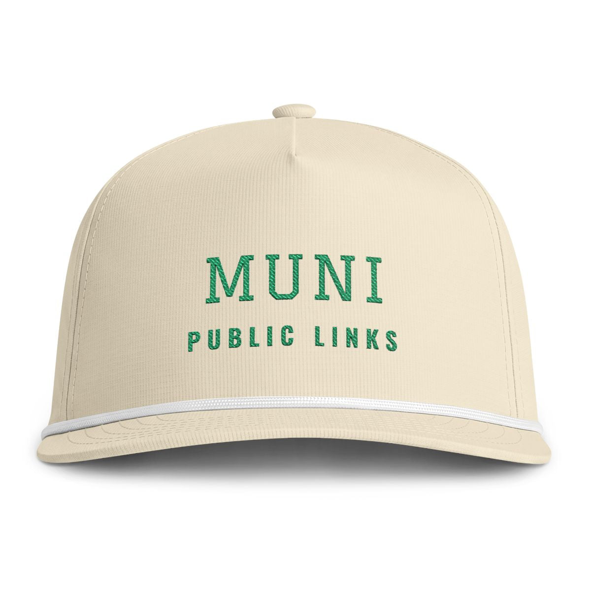 Muni Rope Cap in Ivory, front view