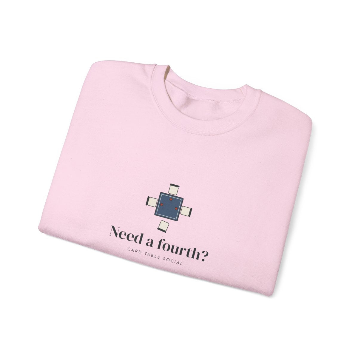 Need a Fourth? Crewneck in Light Pink, folded