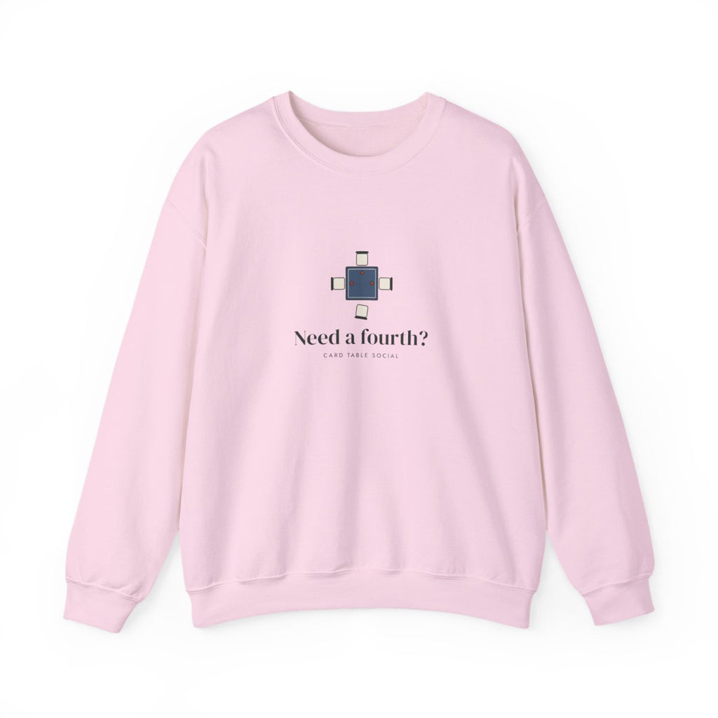 Need a Fourth? Crewneck in Light Pink, front view