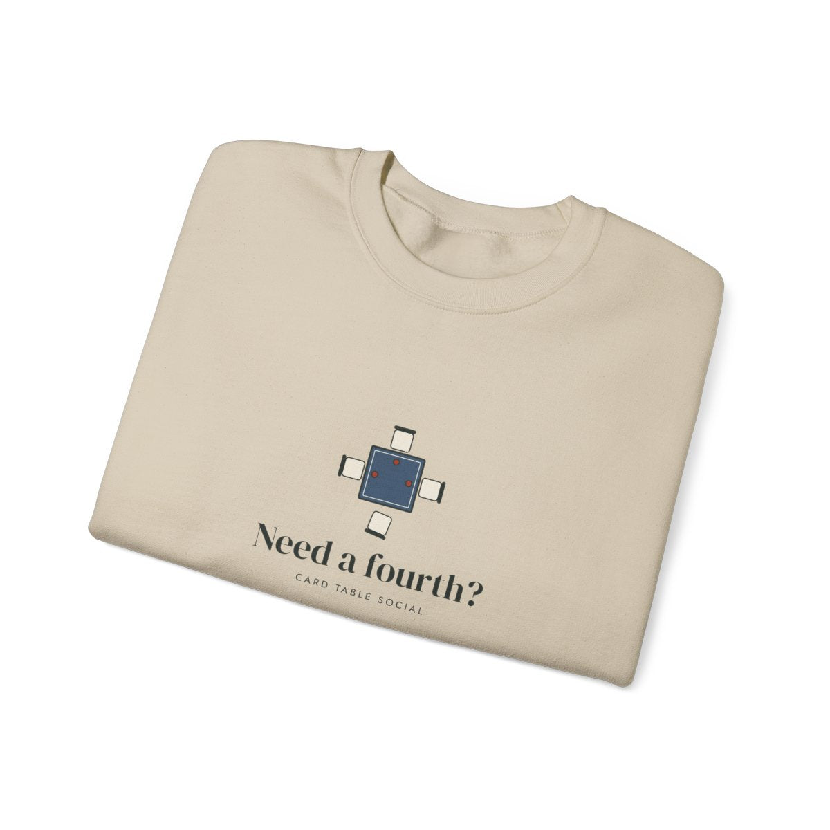 Need a Fourth? Crewneck in Sand, folded