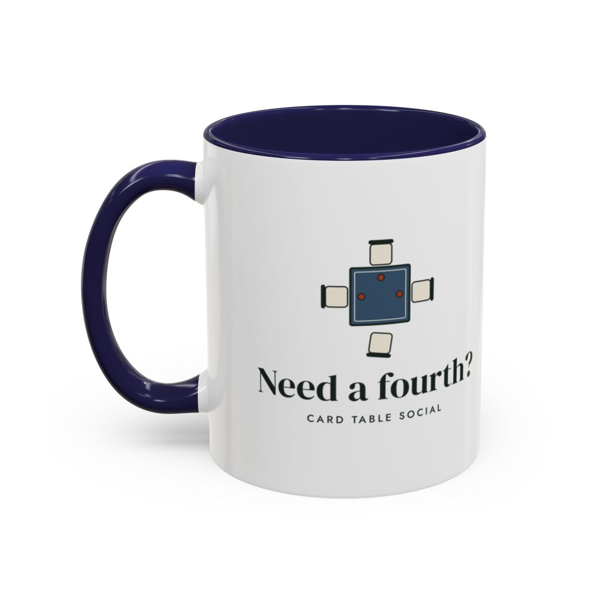 Need a Fourth? Mug in Navy, left side