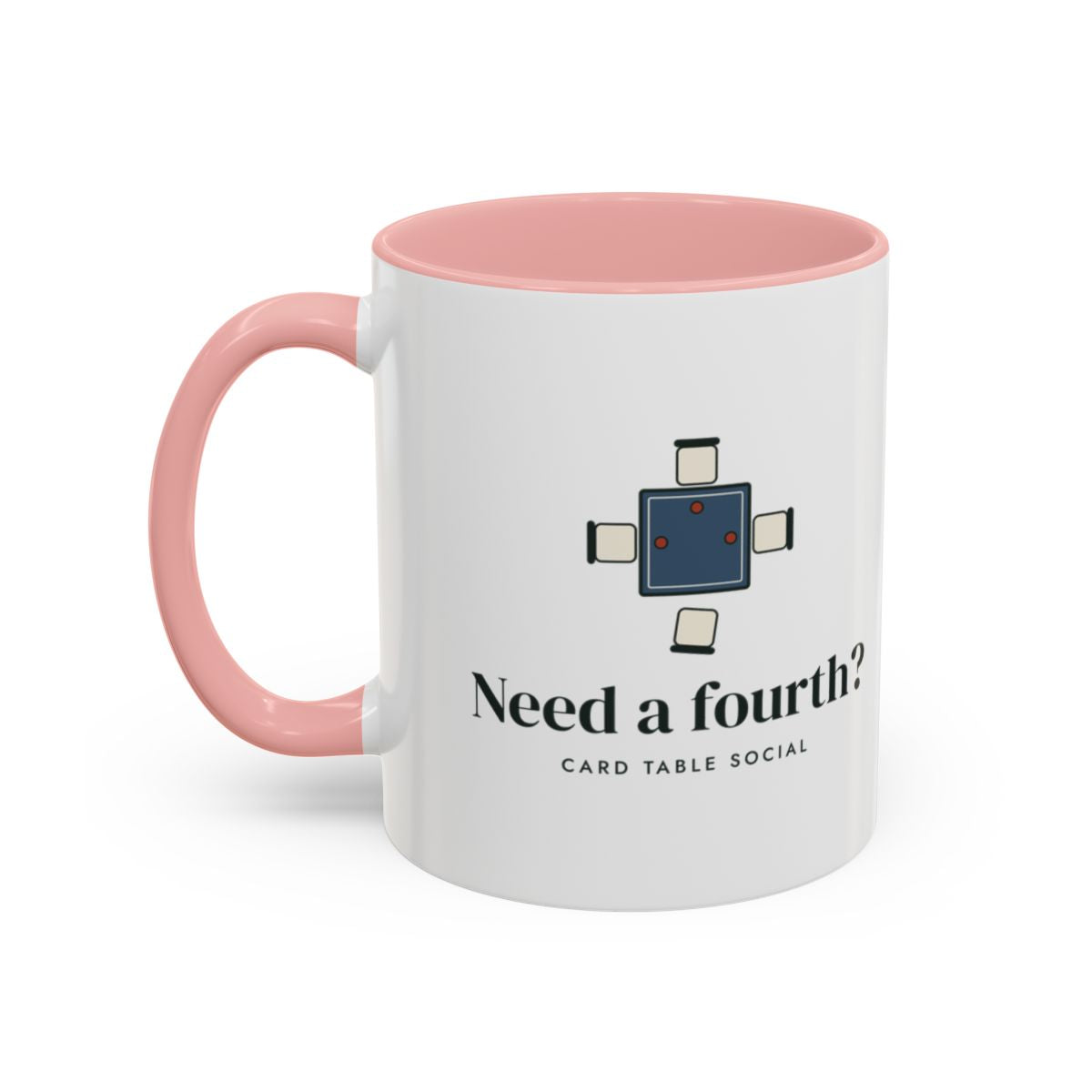Need a Fourth? Mug in Pink, left side