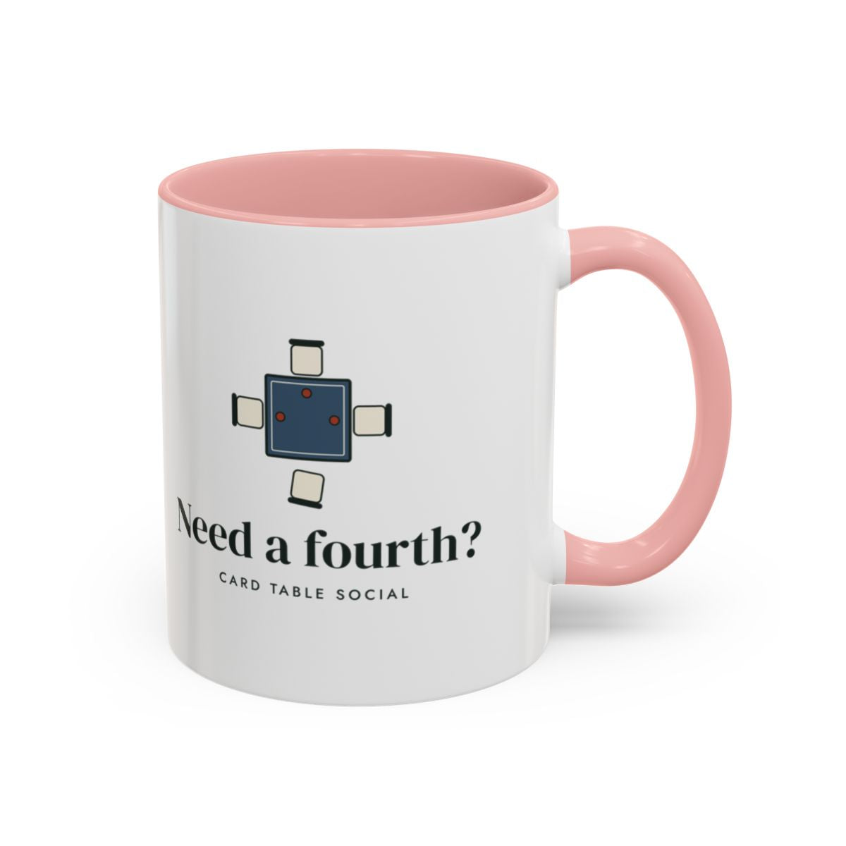 Need a Fourth? Mug in Pink, right side