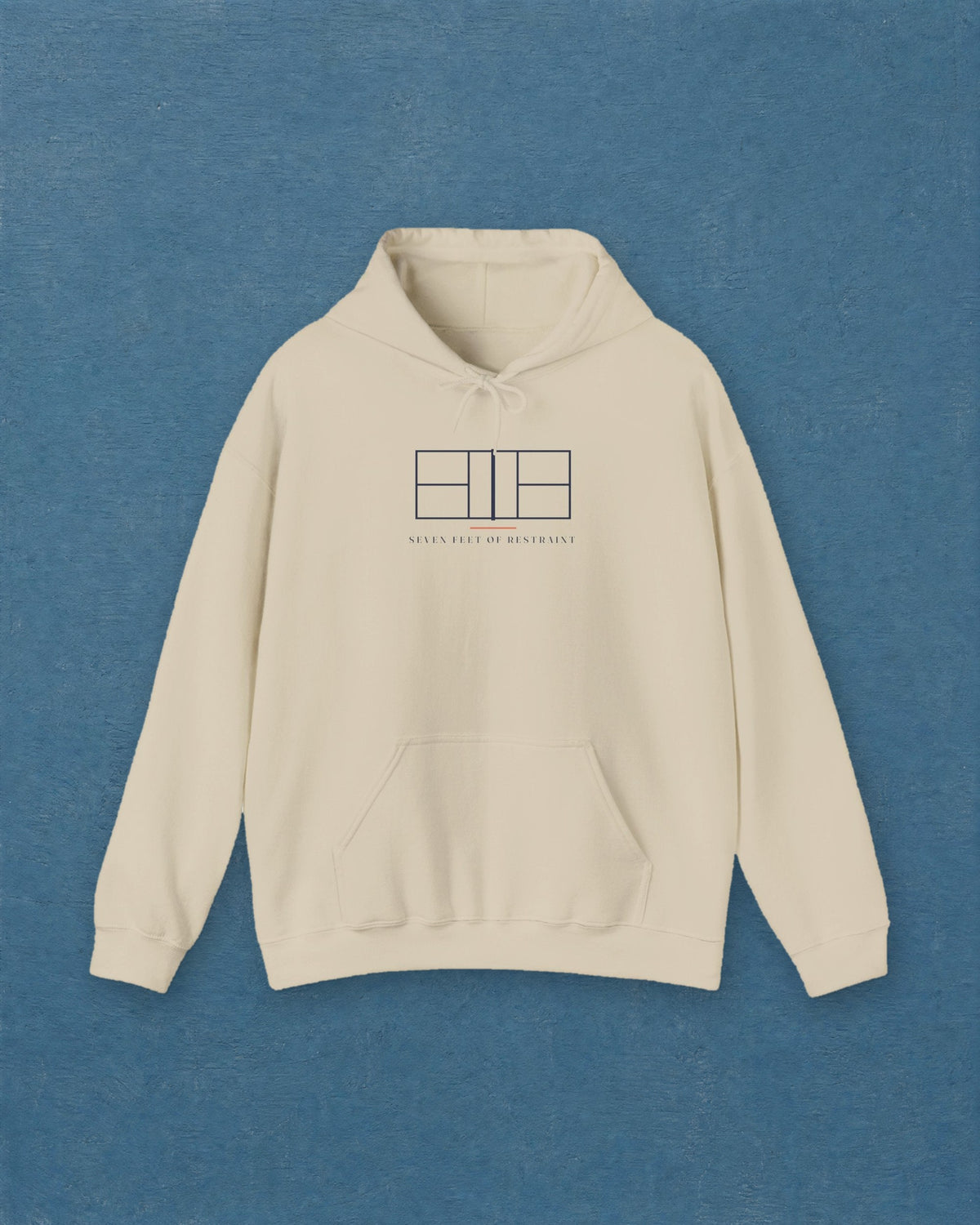 Net Line Hoodie in Sand, styled