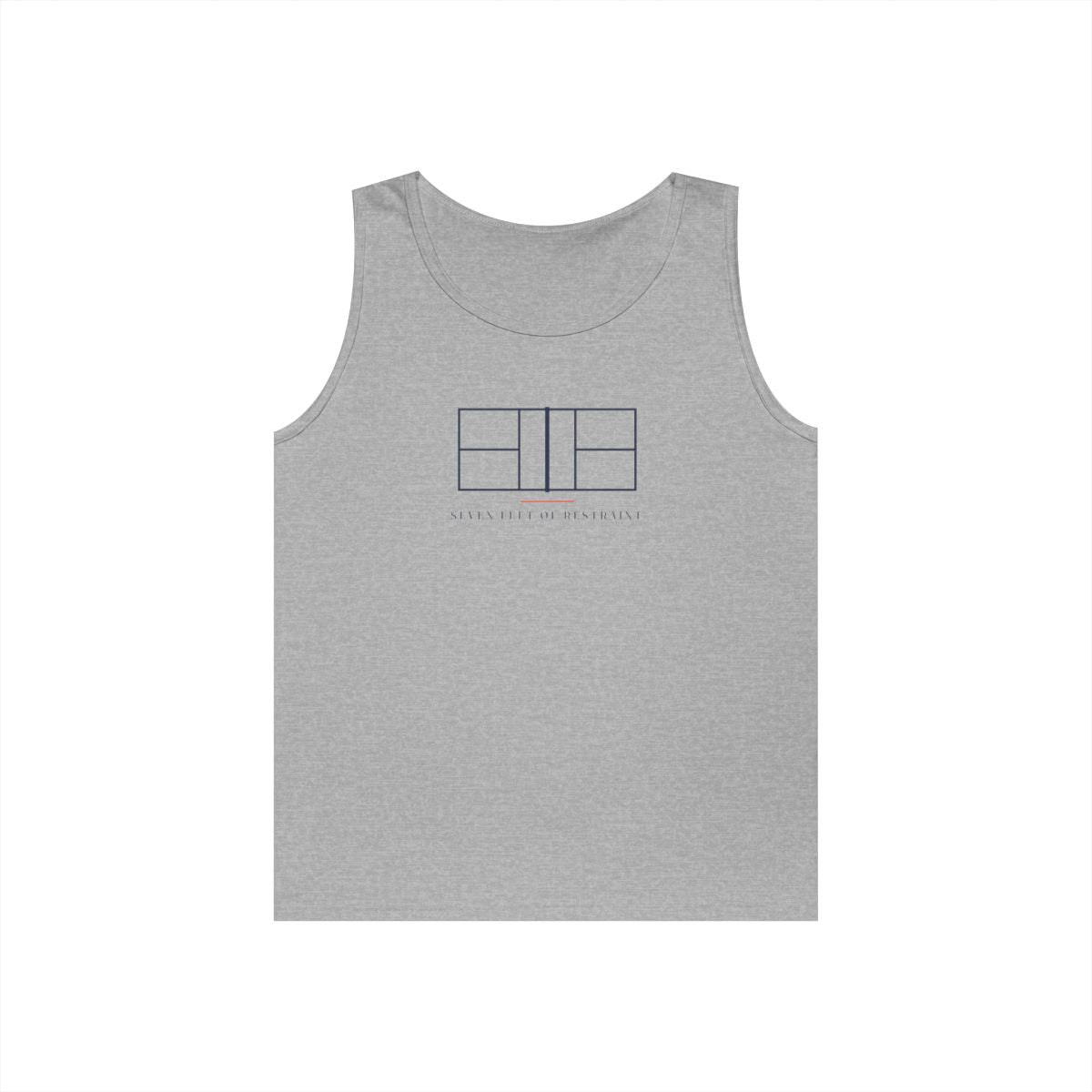 Net Line Tank in Sport Grey, front view