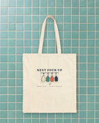 Next Four Up Tote in Natural, styled