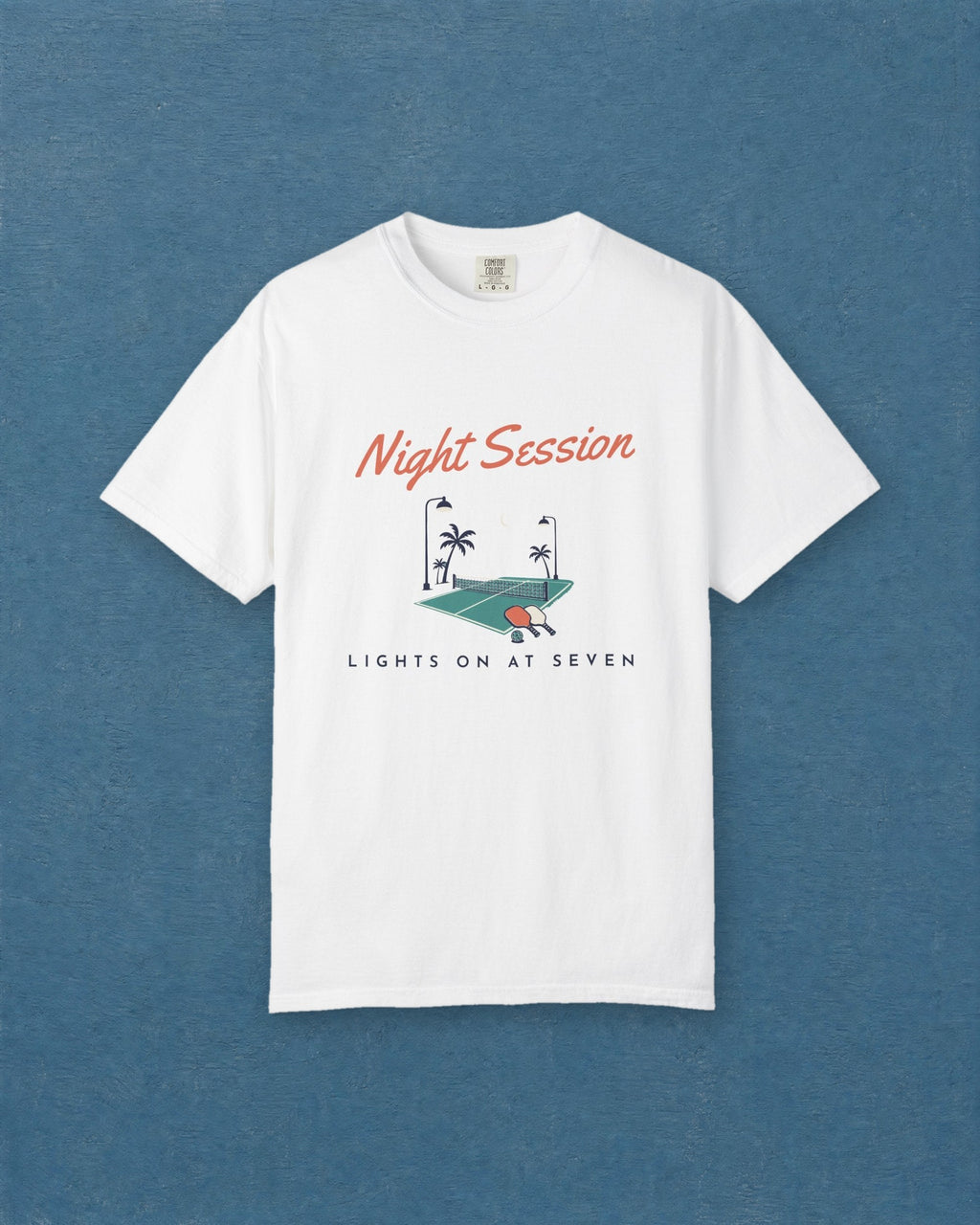 Night Session Tee in White, styled