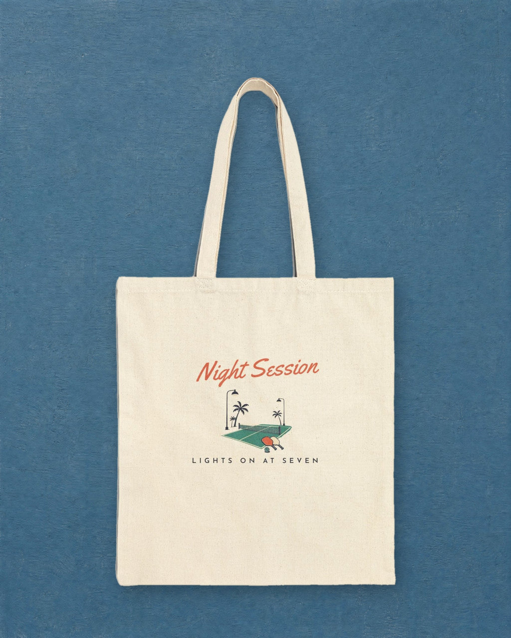 Night Session Tote in Natural, styled