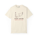 Night Skiing Tee in Ivory, front view